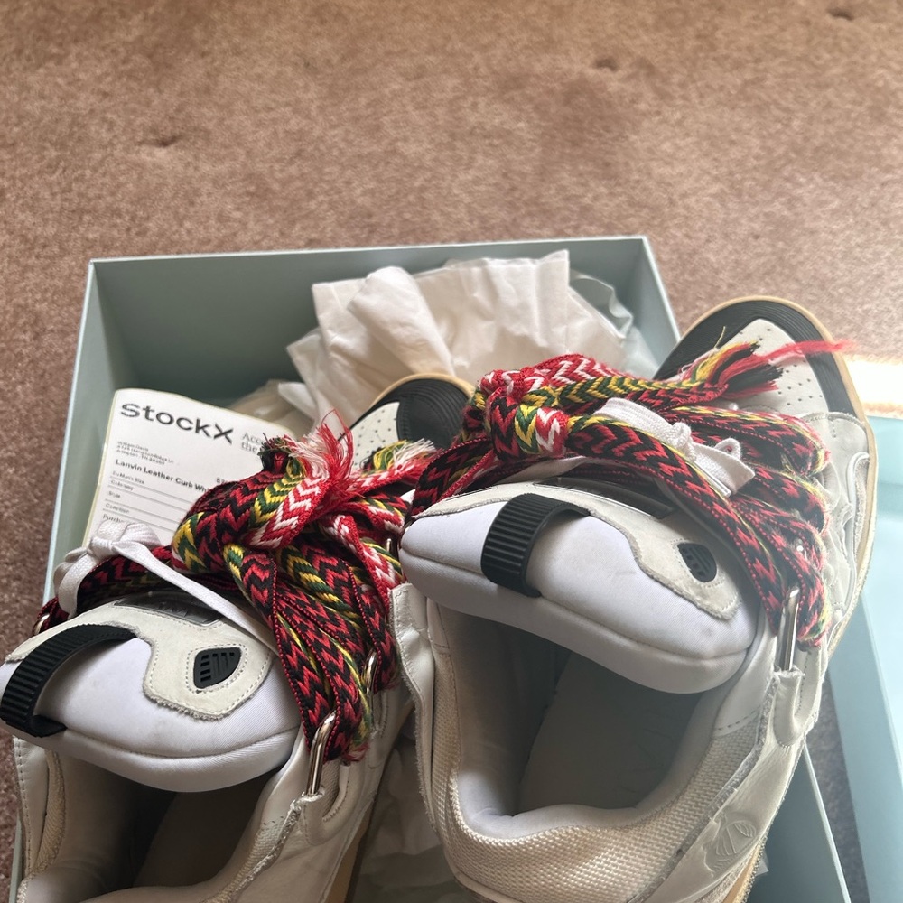 Lanvin Curb White ivory sneaker